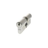 C603323030 - AGB Euro Profile 5 Pin Double Cylinder 35-35mm (70mm) - Satin Chrome