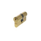 C603082525KA - AGB Euro Profile 5 Pin Double Cylinder (Keyed Alike) 30-30mm (60mm) - Satin Brass