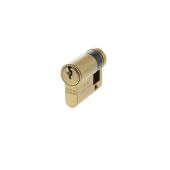 C630080530 - AGB Euro Profile 5 Pin Single Cylinder 35-10mm (45mm) - Satin Brass