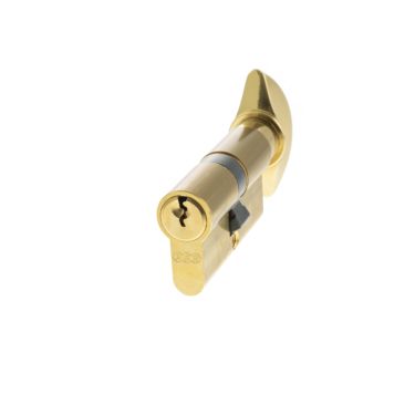Click Here To Enlarge This Photo Of C620012525 - AGB Euro Profile 5 Pin Cylinder & Turn 30-30mm (60mm) - Polished Brass