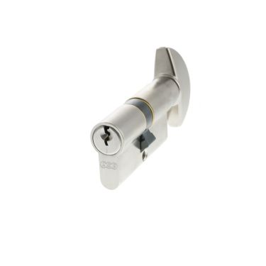Click Here To Enlarge This Photo Of C620322525 - AGB Euro Profile 5 Pin Cylinder & Turn 30-30mm (60mm) - Satin Chrome