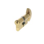C620082525 - AGB Euro Profile 5 Pin Cylinder & Turn 30-30mm (60mm) - Satin Brass