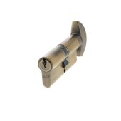 C620723030 - AGB Euro Profile 5 Pin Cylinder & Turn 35-35mm (70mm) - Matt Antique Brass