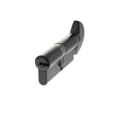 Click Here To Enlarge This Photo Of CA20843030 - AGB Euro Profile 15 Pin Cylinder & Turn 35-35mm (70mm) - Matt Black
