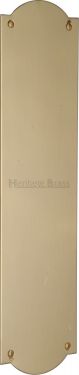 Click Here To Enlarge This Photo Of S640-PB Heritage Brass Fingerplate 305x76mm Polished Brass Finish