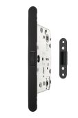 AGBMLWCMB - AGB Revolution XT Magnetic Latch / Bathroom Lock (60mm backset) - Matt Black