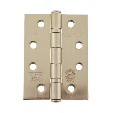 Click Here To Enlarge This Photo Of Atlantic - AHG111433SN(3) Grade 11 Fire Rated Ball Bearing Hinges 4" x 3" x 2.5mm - Satin Nickel (Pack of 3)