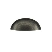 Atlantic - OEC1176DS Old English 'Winchester' Solid Brass Cabinet Cup Pull on Concealed Fix - Distressed Silver