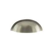Atlantic - OEC1176SN Old English 'Winchester' Solid Brass Cabinet Cup Pull on Concealed Fix - Satin Nickel