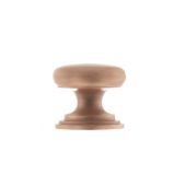 Atlantic - OEC1232USC Old English 'Lincoln' Solid Brass Victorian Cabinet Knob 32mm on Concealed Fix - Urban Satin Copper