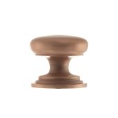 Atlantic - OEC1238USC Old English 'Lincoln' Solid Brass Victorian Cabinet Knob 38mm on Concealed Fix - Urban Satin Copper
