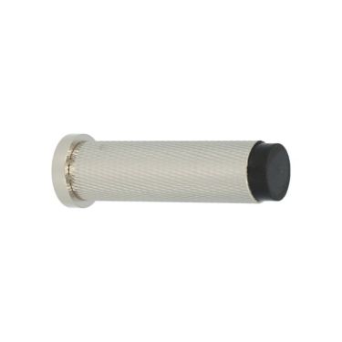 Click Here To Enlarge This Photo Of AW600-75-PNPVD - Alexander & Wilks Brunel Diamond Knurled 75mm Cylinder Doorstop - Polished Nickel PVD
