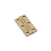 AW064-CH-AB - Alexander & Wilks Heavy Pattern Solid Brass Cabinet Butt Hinge - Antique Brass - 2.5"