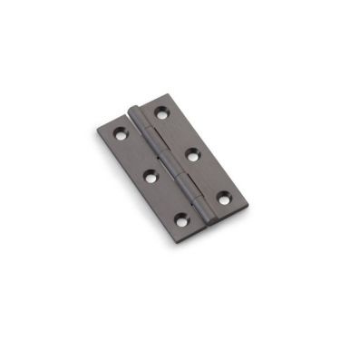 Click Here To Enlarge This Photo Of AW064-CH-DBZ - Alexander & Wilks Heavy Pattern Solid Brass Cabinet Butt Hinge - Dark Bronze - 2.5"