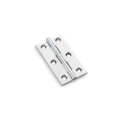 AW064-CH-PC - Alexander & Wilks Heavy Pattern Solid Brass Cabinet Butt Hinge - Polished Chrome - 2.5"