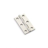AW064-CH-PN - Alexander & Wilks Heavy Pattern Solid Brass Cabinet Butt Hinge - Polished Nickel - 2.5"