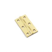 AW064-CH-SB - Alexander & Wilks Heavy Pattern Solid Brass Cabinet Butt Hinge - Satin Brass - 2.5"