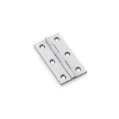 AW064-CH-SC - Alexander & Wilks Heavy Pattern Solid Brass Cabinet Butt Hinge - Satin Chrome - 2.5"