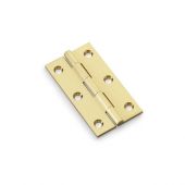 AW075-CH-SB - Alexander & Wilks Heavy Pattern Solid Brass Cabinet Butt Hinge - Satin Brass - 3"