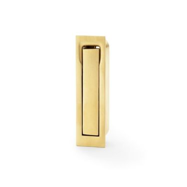 Click Here To Enlarge This Photo Of AW990SBPVD - Alexander & Wilks Sliding Door Edge Pull (Square) - Satin Brass PVD