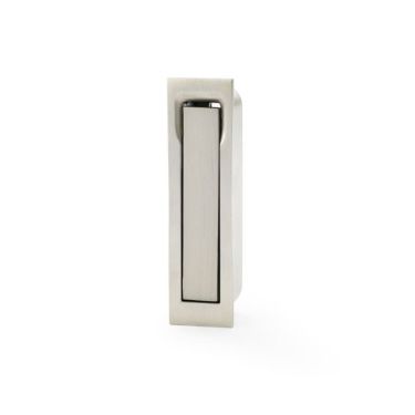 Click Here To Enlarge This Photo Of AW990SN - Alexander & Wilks Sliding Door Edge Pull (Square) - Satin Nickel