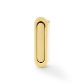 AW991SBPVD - Alexander & Wilks Sliding Door Edge Pull (Radius) - Satin Brass PVD