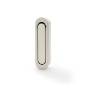 AW991SN - Alexander & Wilks Sliding Door Edge Pull (Radius) - Satin Nickel