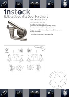 Click Here To Enlarge This Photo Of Eclipse Specialist Anti-Ligature P2 First Entry Bathroom Door Set