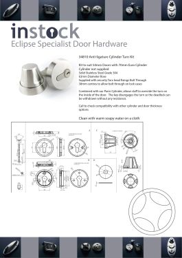 Click Here To Enlarge This Photo Of Eclipse Specialist Anti-Ligature P3 First Entry Staff/Office Door Set
