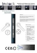 Eclipse Specialist Anti-Ligature P3 First Entry Staff/Office Door Set