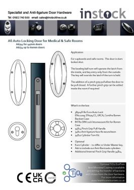 Click Here To Enlarge This Photo Of Eclipse Specialist Anti-Ligature A6 Auto Locking Door Set for Medical & Safe Rooms