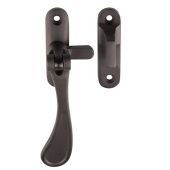 M73MBRZ - Carlisle Brass Victorian Reversible Casement Fastener with Hook & Mortice Plate Matt Bronze
