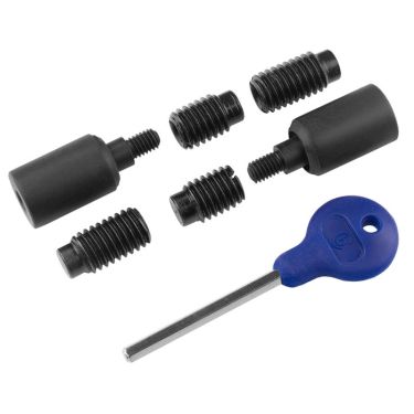 Click Here To Enlarge This Photo Of WF18MB - Carlisle Brass Sash Window Stop (2 x Stops 4 x Ferrules 1 x Key) 25 x 16mm Matt Black