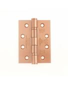 ZHSS243-TRG - Zoo Hardware Grade 13 CE Fire Rated Ball Bearing Hinges (Square) 102 x 76 x 3mm Tuscan Rose Gold