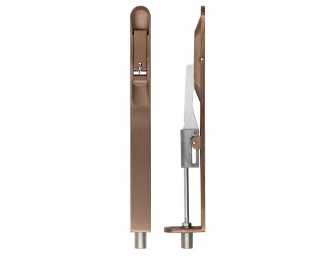 Click Here To Enlarge This Photo Of ZAS03R-PVDBZ - Zoo Hardware Lever Action Flush Bolt 200 x 20mm (Radius) PVD Bronze