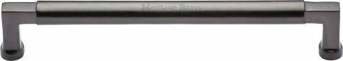 Click Here To Enlarge This Photo Of C0312 203-MB Heritage Brass Cabinet Pull Bauhaus Design 203mm ctc Matt Bronze Finish