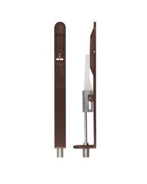 Click Here To Enlarge This Photo Of ZAS03R-ETB - Zoo Hardware Lever Action Flush Bolt 200 x 20mm (Radius) Etna Bronze