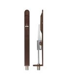 ZAS03R-ETB - Zoo Hardware Lever Action Flush Bolt 200 x 20mm (Radius) Etna Bronze