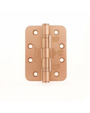 Click Here To Enlarge This Photo Of ZHSS243R-PVDBZ - Zoo Hardware Grade 13 CE Fire Rated Ball Bearing Hinges (Radius) 102 x 76 x 3mm PVD Bronze