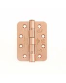 ZHSS243R-TRG - Zoo Hardware Grade 13 CE Fire Rated Ball Bearing Hinges (Radius) 102 x 76 x 3mm Tuscan Rose Gold