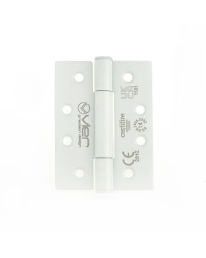 Click Here To Enlarge This Photo Of VHC243-PCW - Zoo Hardware Vier Grade 14 Concealed Bearing Hinges (Square) 102 x 76 x 3mm - Powder Coated White