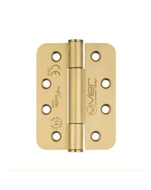 Click Here To Enlarge This Photo Of VHC243-PVDSB - Zoo Hardware Vier Grade 14 Concealed Bearing Hinges (Square) 102 x 76 x 3mm - PVD Satin Brass