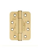VHC243-PVDSB - Zoo Hardware Vier Grade 14 Concealed Bearing Hinges (Square) 102 x 76 x 3mm - PVD Satin Brass