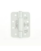 VHC243R-PCW - Zoo Hardware Vier Grade 14 Concealed Bearing Hinges (Radius) 102 x 76 x 3mm - Powder Coated White