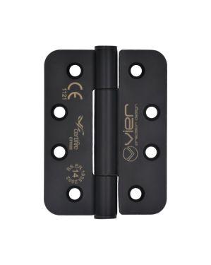 Click Here To Enlarge This Photo Of VHC243R-PVDBLK - Zoo Hardware Vier Grade 14 Concealed Bearing Hinges (Radius) 102 x 76 x 3mm - PVD Black