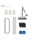 KITA2-FDP-A2 - Zoo Hardware A2 Architectural Corridor FD30 Fire Door Pack (Non Locking with Pull Handle)