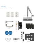 KITA3-FDP-A3 - Zoo Hardware A3 Architectural Office FD30 Fire Door Pack (Locking with Lever Handle)