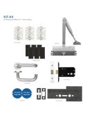 KITA4-FDP-A4 - Zoo Hardware A4 Architectural Office FD30 Fire Door Pack (Non Locking with Lever Handle)