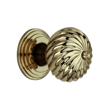 Click Here To Enlarge This Photo Of SB2101AB - Spira Brass Burcot Mortice Door Knobs - Aged Brass