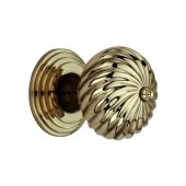 SB2101AB - Spira Brass Burcot Mortice Door Knobs - Aged Brass